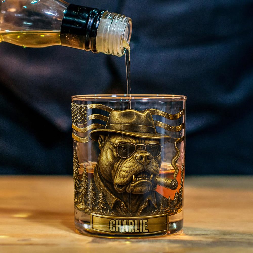 Mafia Pitbull - Coffret carafe à whisky Pitbull personnalisée