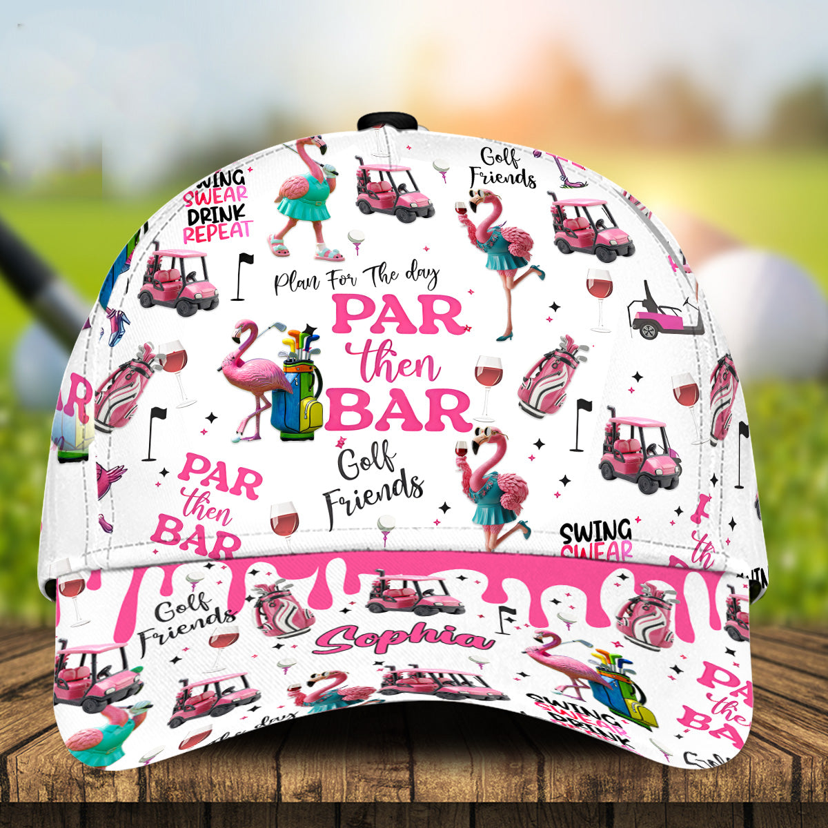Par Then Bar - Casquette de golf classique personnalisée
