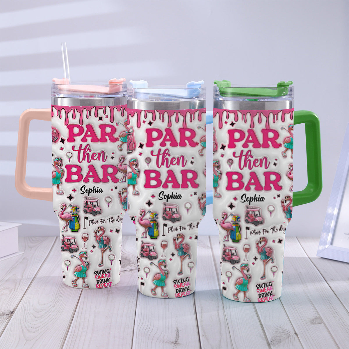 Par Then Bar - Gobelet de golf personnalisé avec poignée