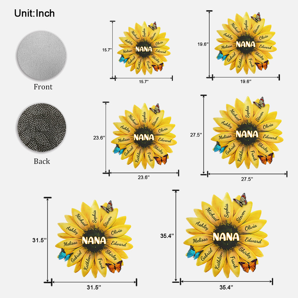 Paillasson personnalisé en forme de grand-mère - Nana Grandma