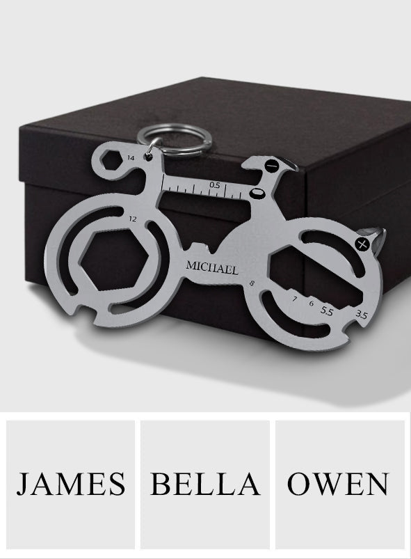 Outil de voyage pour cycliste sur route - Feuille multifonctions métallique personnalisée pour cycliste