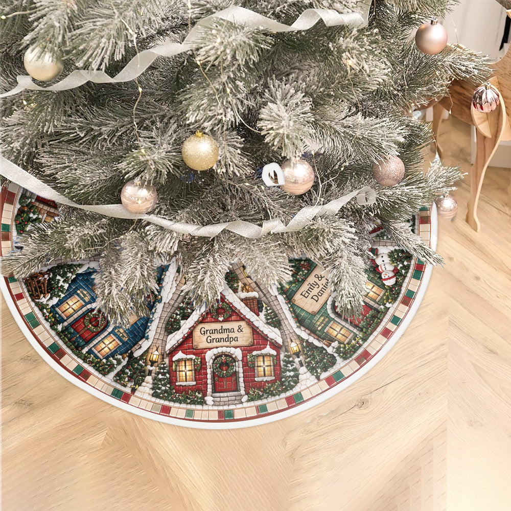 Side By Side Or Miles Apart, Family Is Always Close To The Heart - Personalized Family Tree Skirt