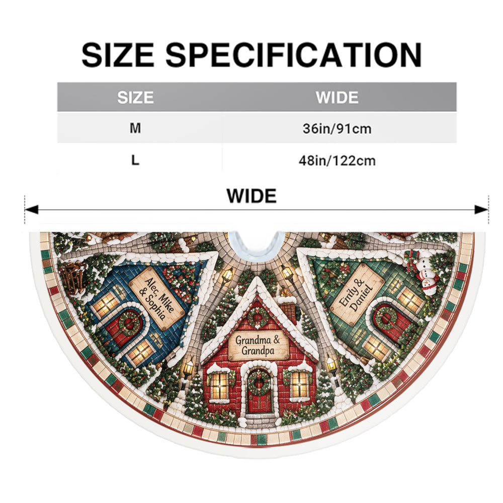 Side By Side Or Miles Apart, Family Is Always Close To The Heart - Personalized Family Tree Skirt
