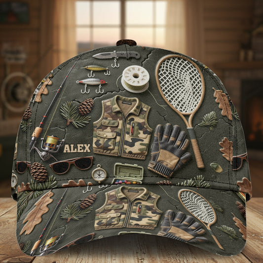 Passionné de pêche ? Casquette de pêche classique personnalisée