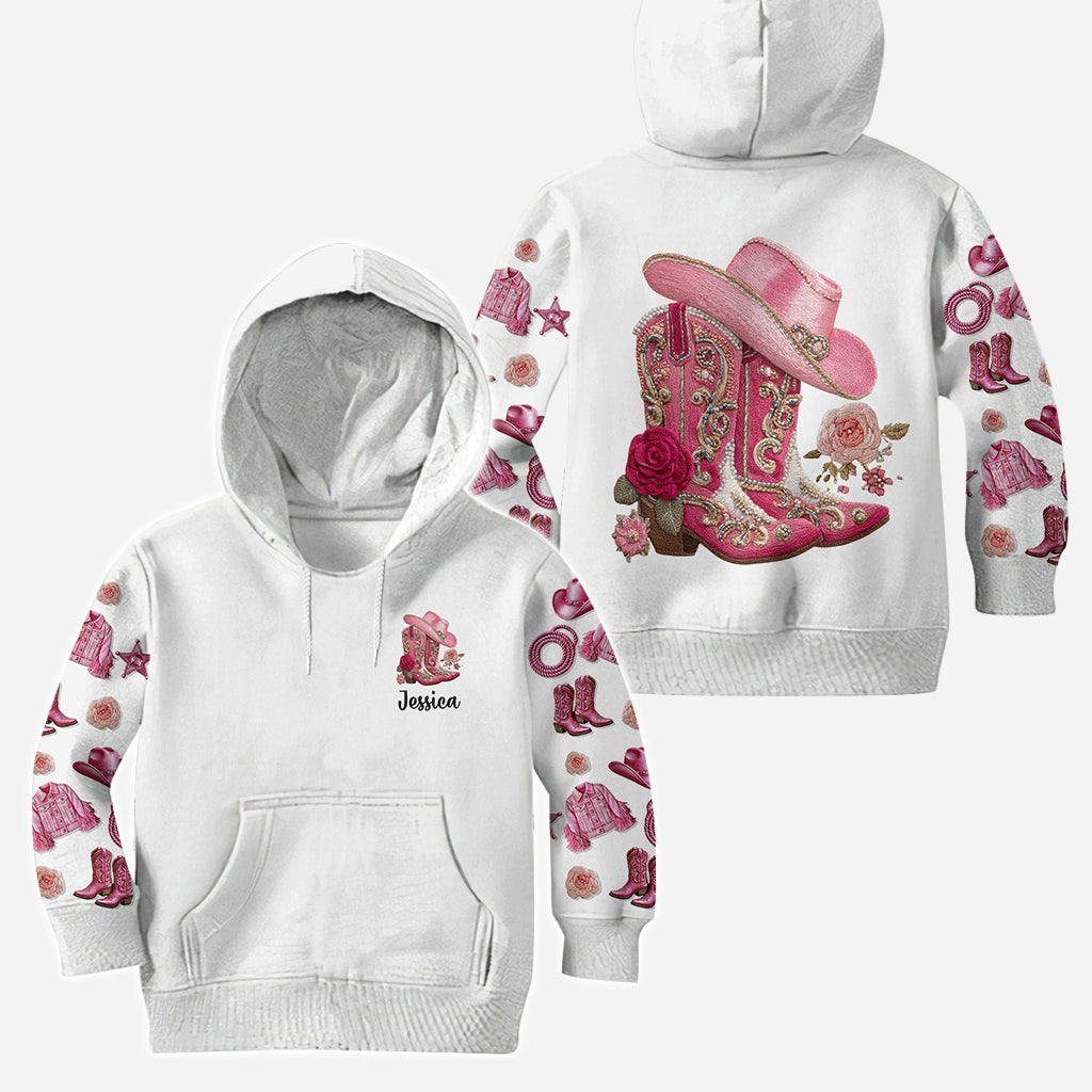 Cowgirl Boots - Personalized Cowgirl Hoodie and Leggings