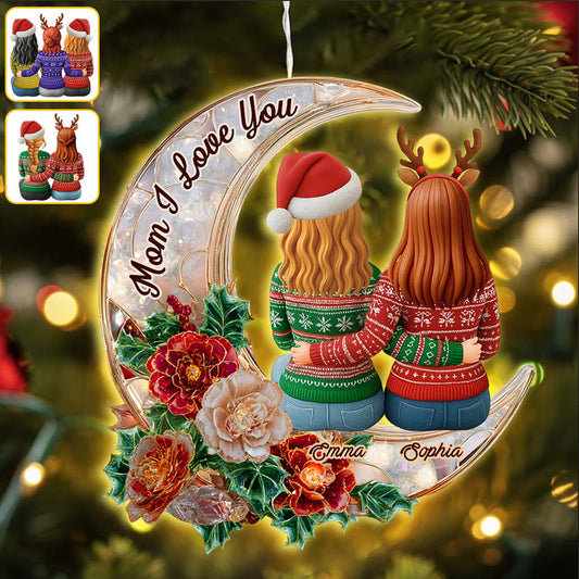 Nous t'aimons - Ornement lumineux LED personnalisé pour maman