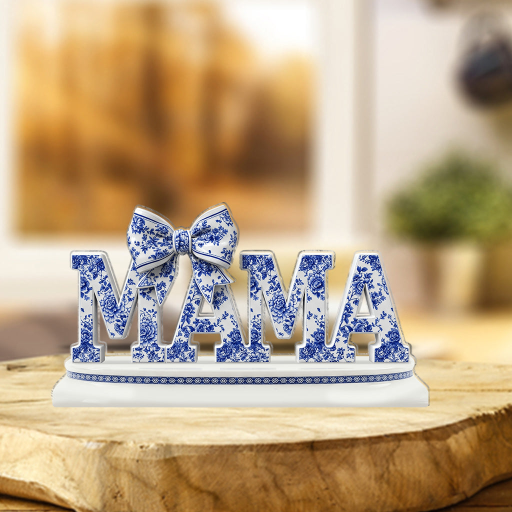 Meilleure maman du monde - Plaque acrylique personnalisée « Mère » en forme de carte de vœux