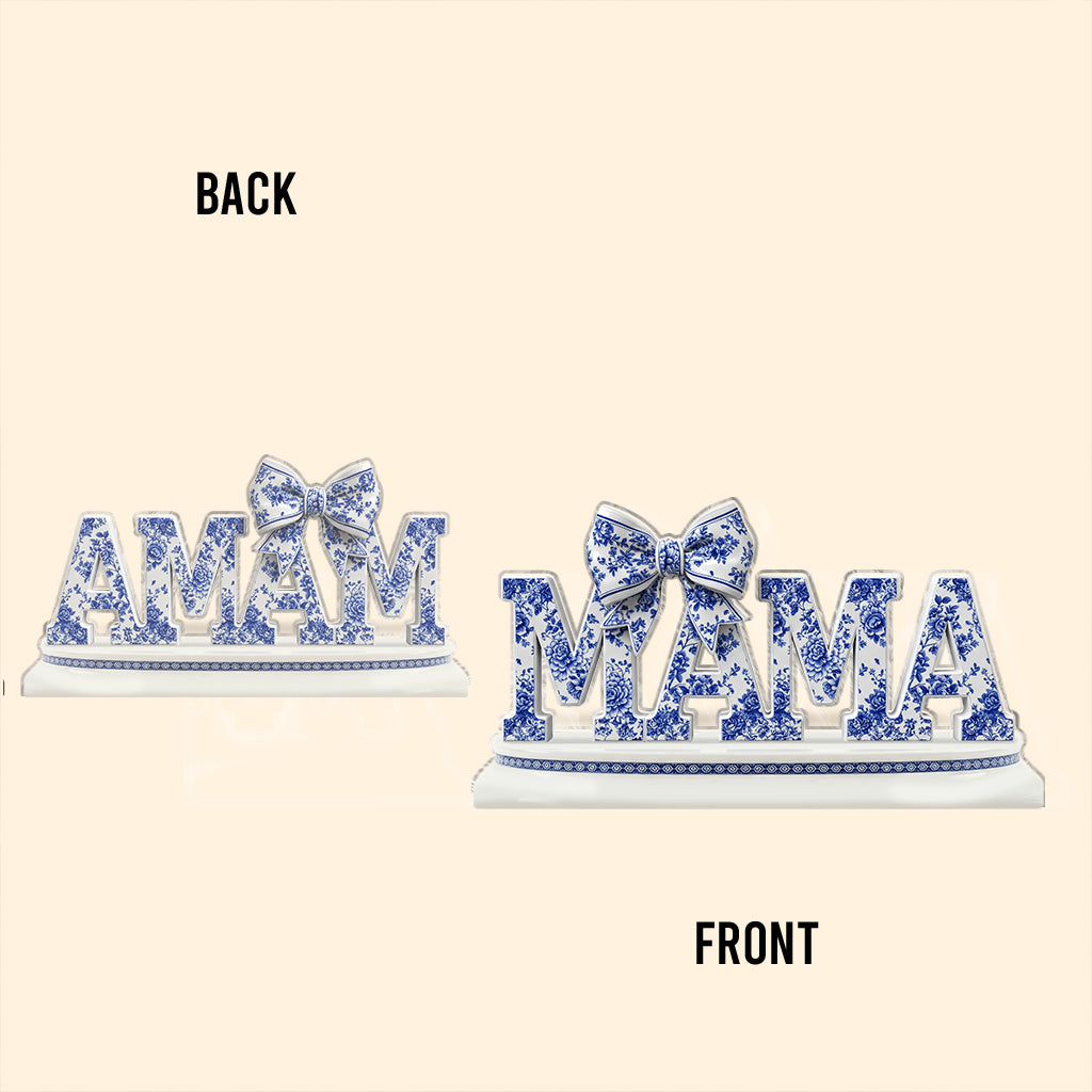 Meilleure maman du monde - Plaque acrylique personnalisée « Mère » en forme de carte de vœux