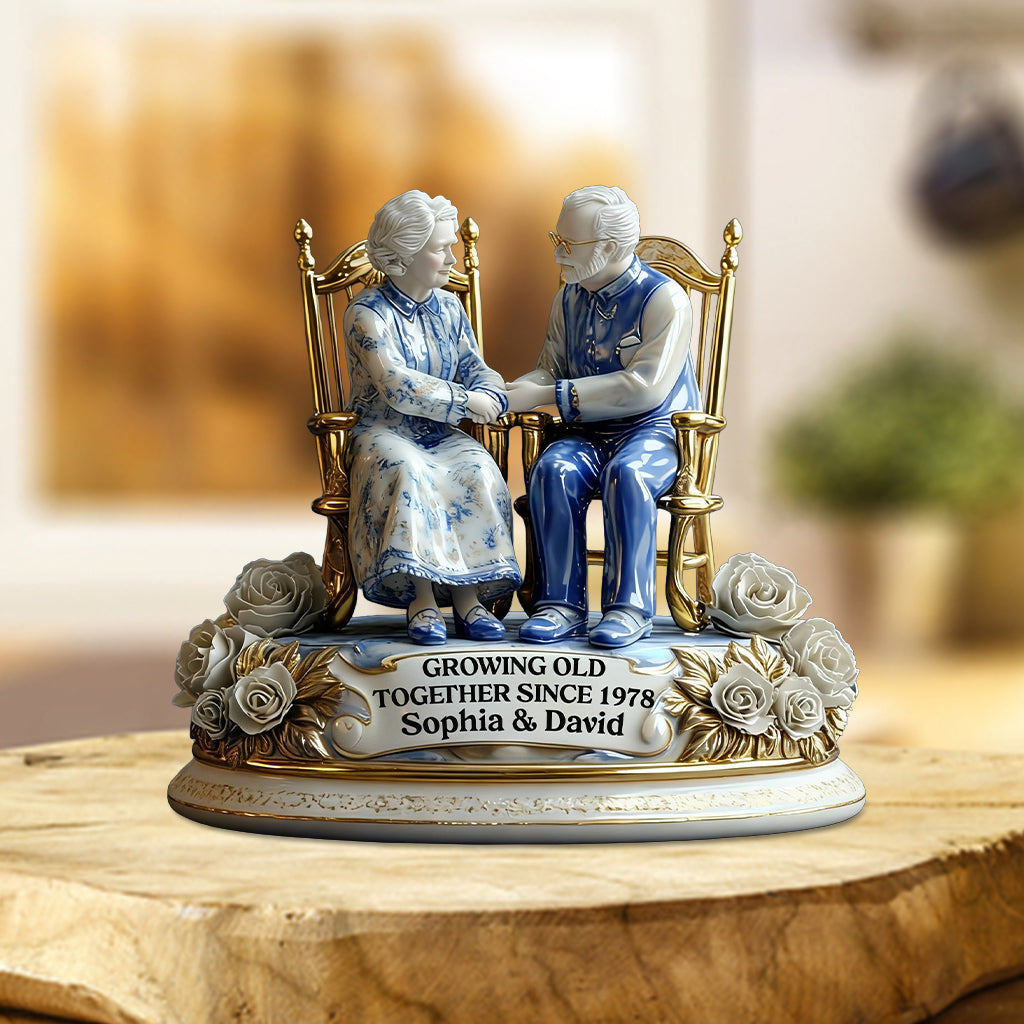 Vieillir ensemble - Plaque acrylique personnalisée pour couple