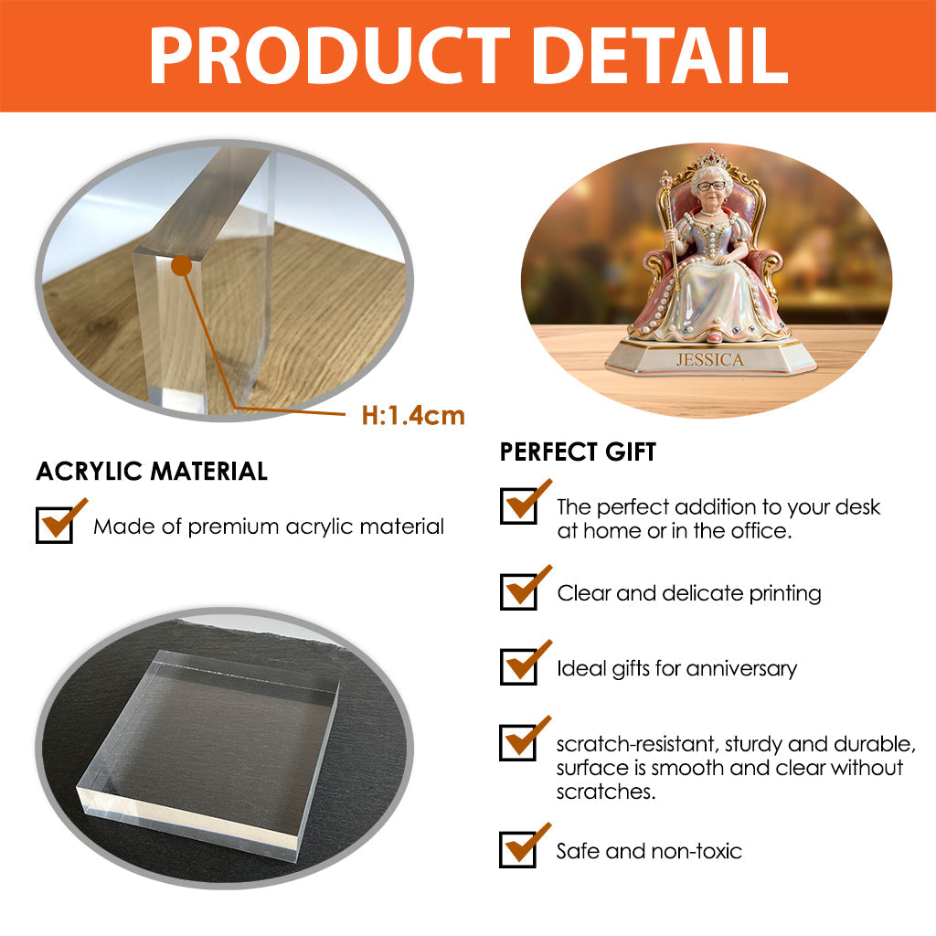 Royal Family - Personalized Family Custom Shaped Acrylic Plaque