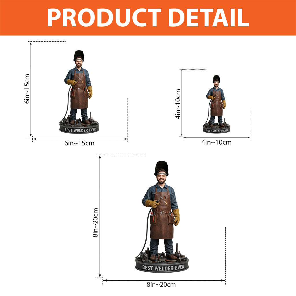 Cadeau personnalisé pour soudeur - Plaque acrylique personnalisée en forme de soudeur