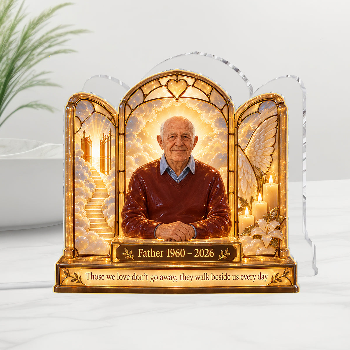 Personalized Memorial Gift, A Beautiful Keepsake to Honor a Loved One - Personalized Memorial Acrylic LED Night Light