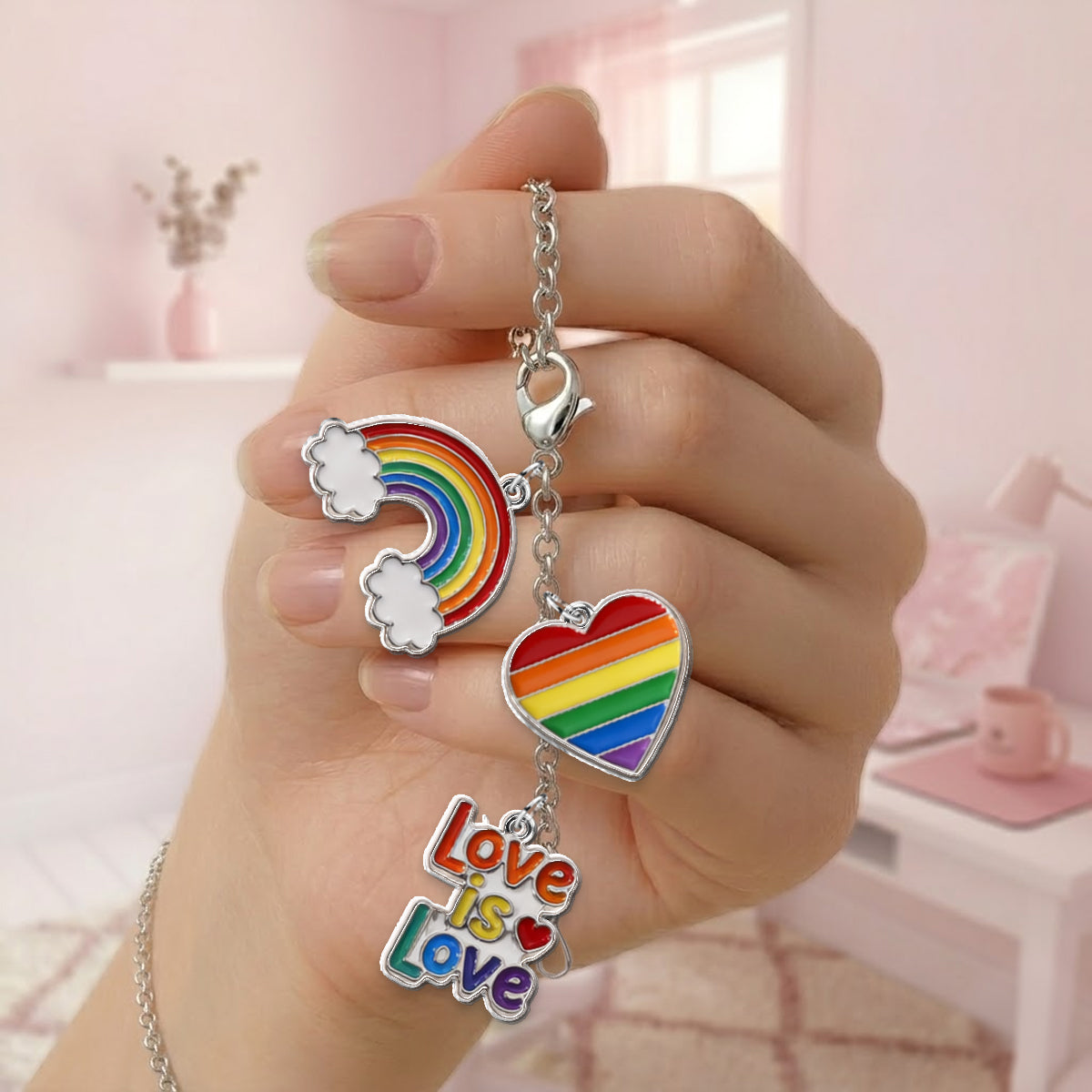 Couleurs des Êtres Humains Variées - Chaussures Hautes Personnalisées de Soutien LGBT avec Charme