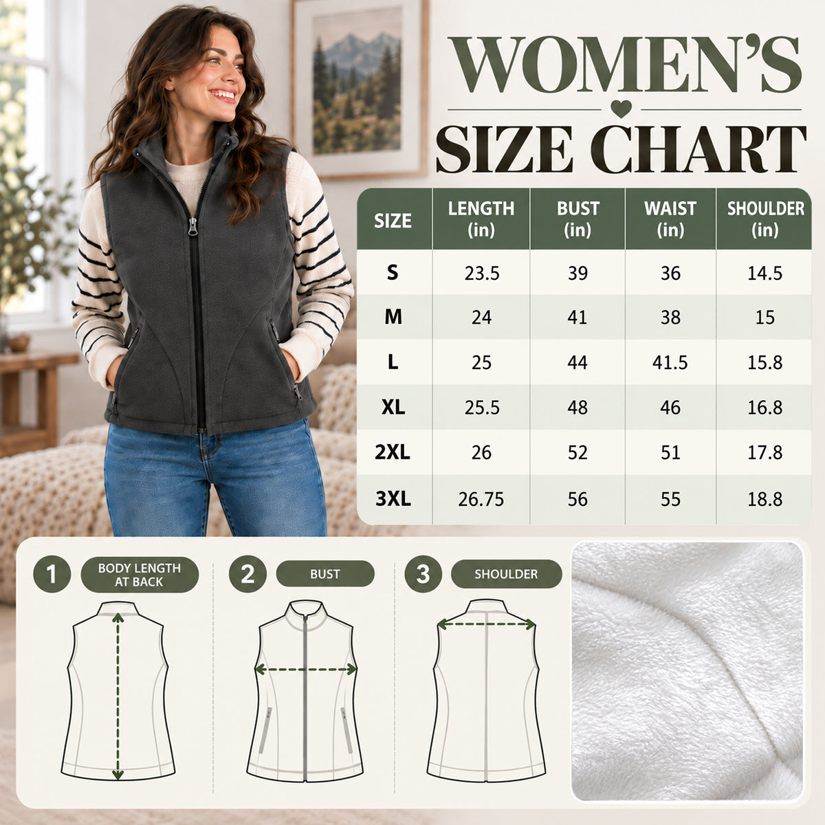 Gone Fishing - Personalized Fishing Flannel Fleece Vest