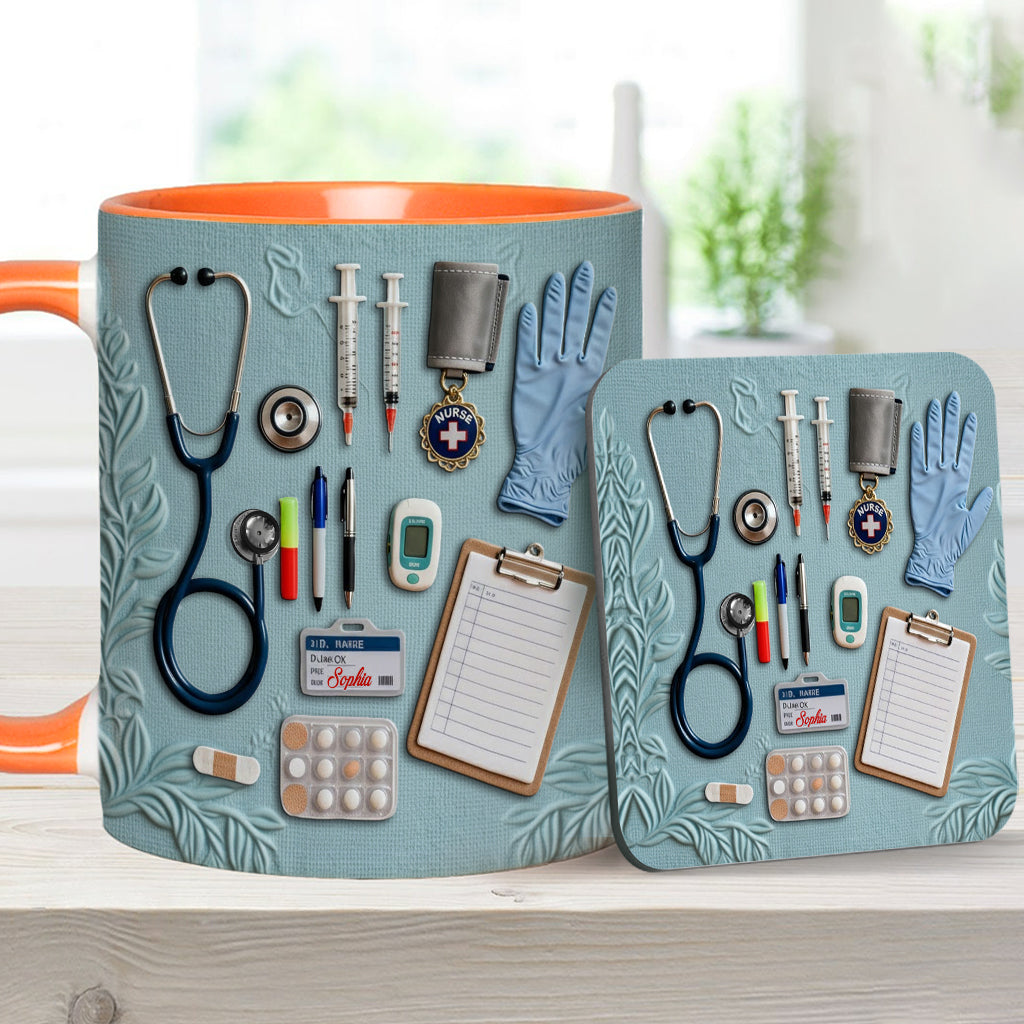 Nurse Life - Personalized Nurse Accent Mug