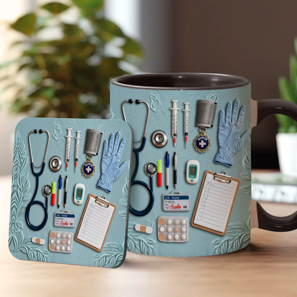 Nurse Life - Personalized Nurse Accent Mug