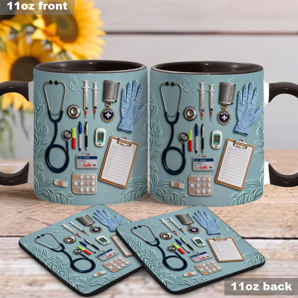 Nurse Life - Personalized Nurse Accent Mug