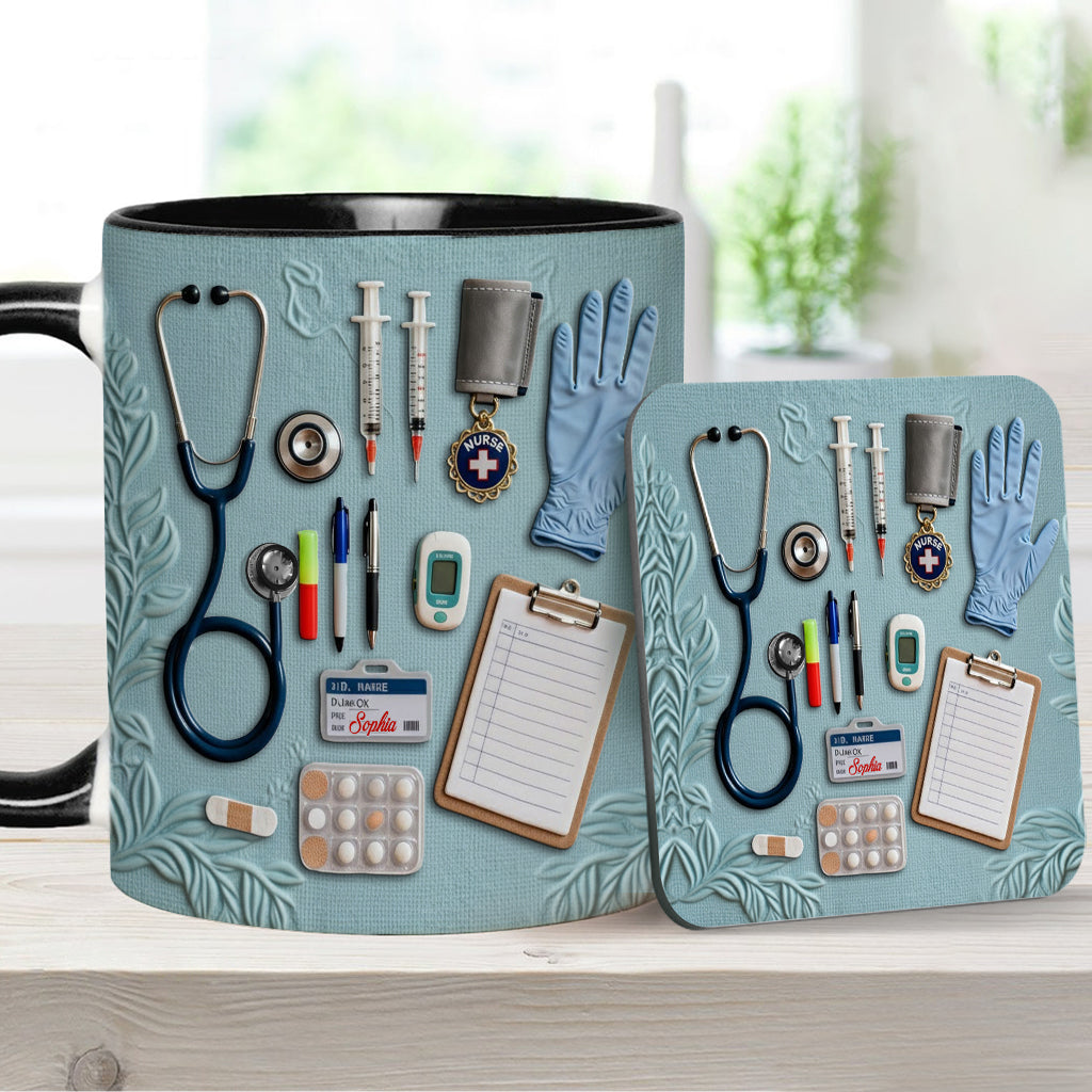 Nurse Life - Personalized Nurse Accent Mug