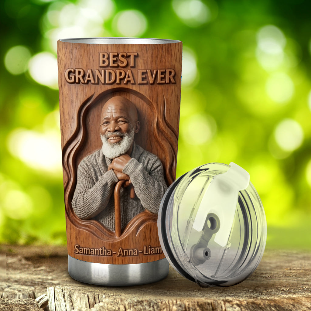 Tasse Personnalisée Papa Photo - Tumbler Personnalisé Papi