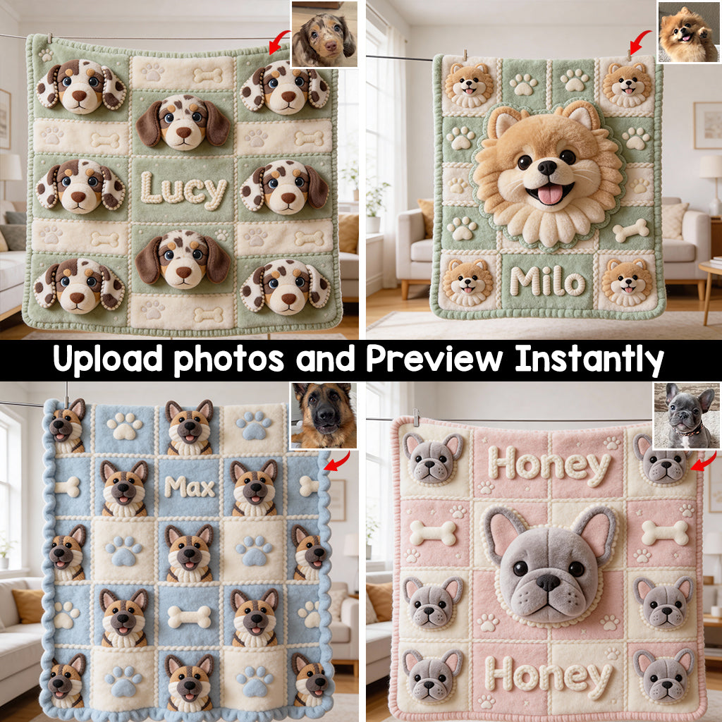 J'aime mon chien - Couverture personnalisée pour chien