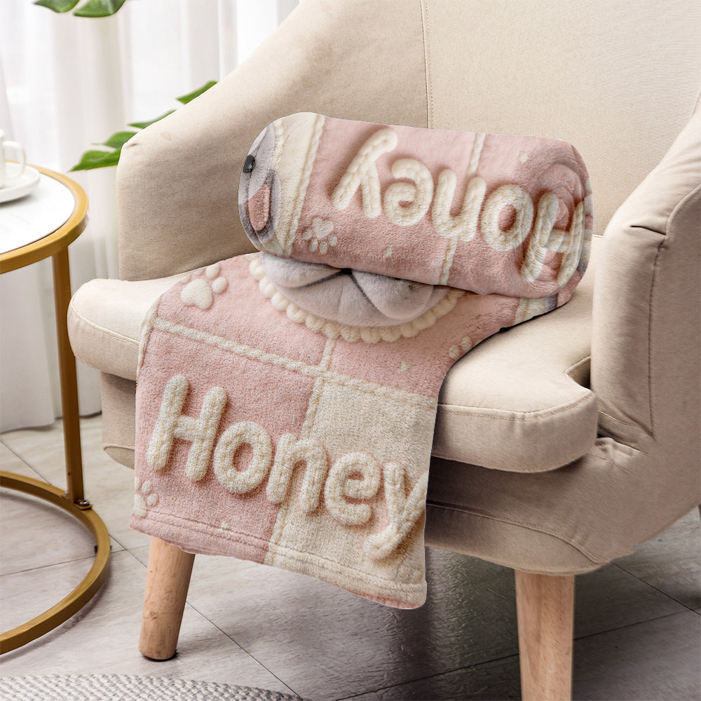 J'aime mon chien - Couverture personnalisée pour chien