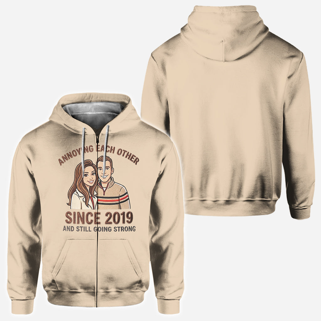 Cadeau pour couple - T-shirt personnalisé pour couple