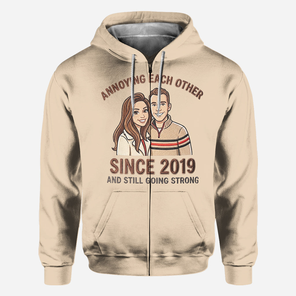 Cadeau pour couple - T-shirt personnalisé pour couple