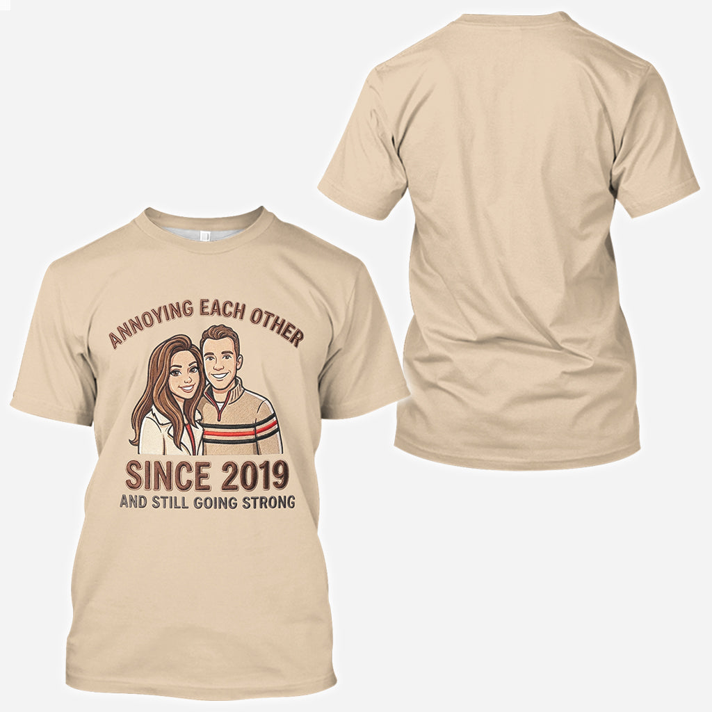 Cadeau pour couple - T-shirt personnalisé pour couple