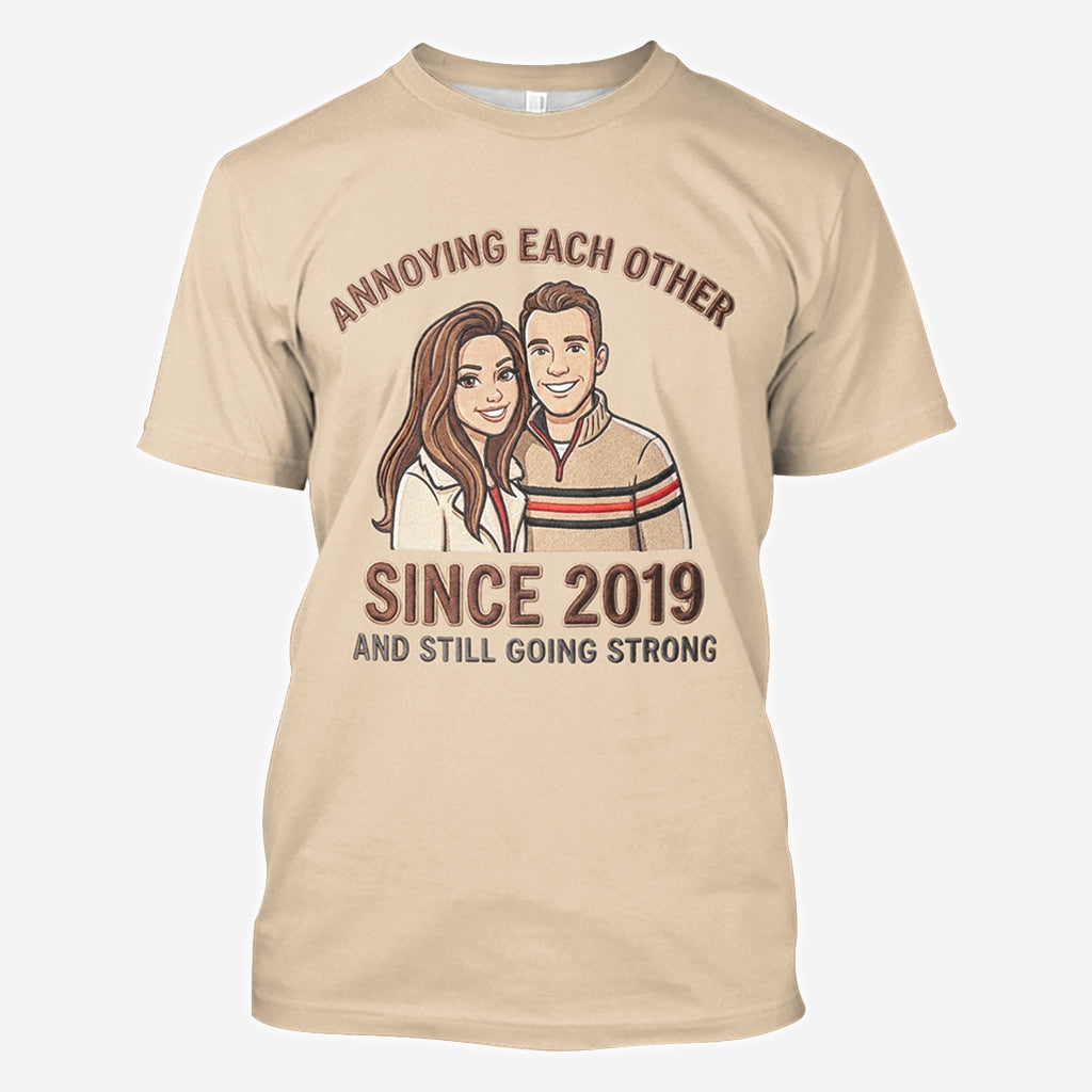Cadeau pour couple - T-shirt personnalisé pour couple