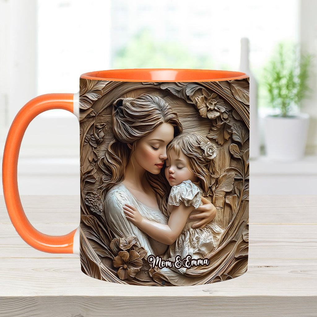 Mother And Daughter - Personalized Mother Accent Mug