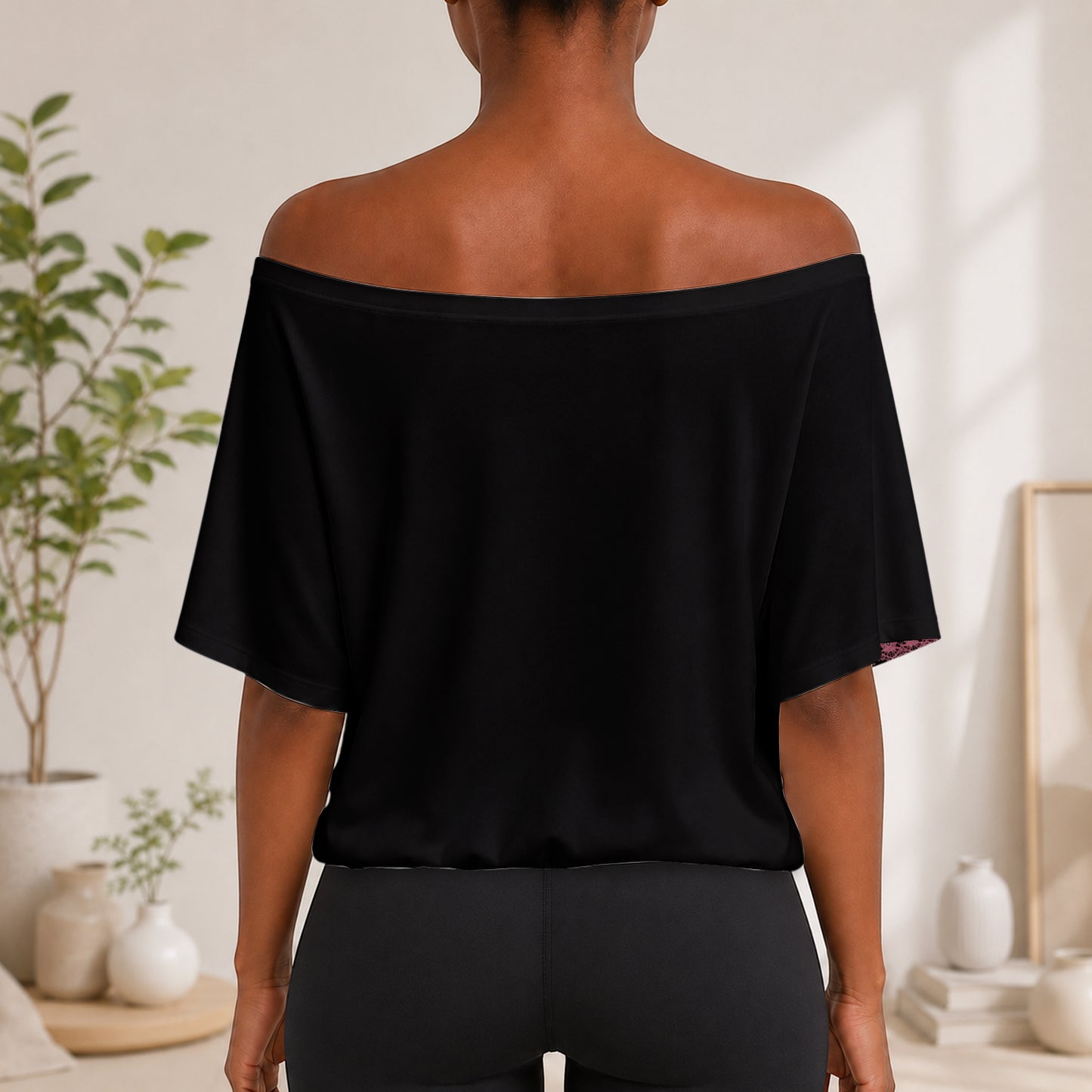 Breast Cancer Awareness - Personalized Breast Cancer Awareness Off-Shoulder Top Set