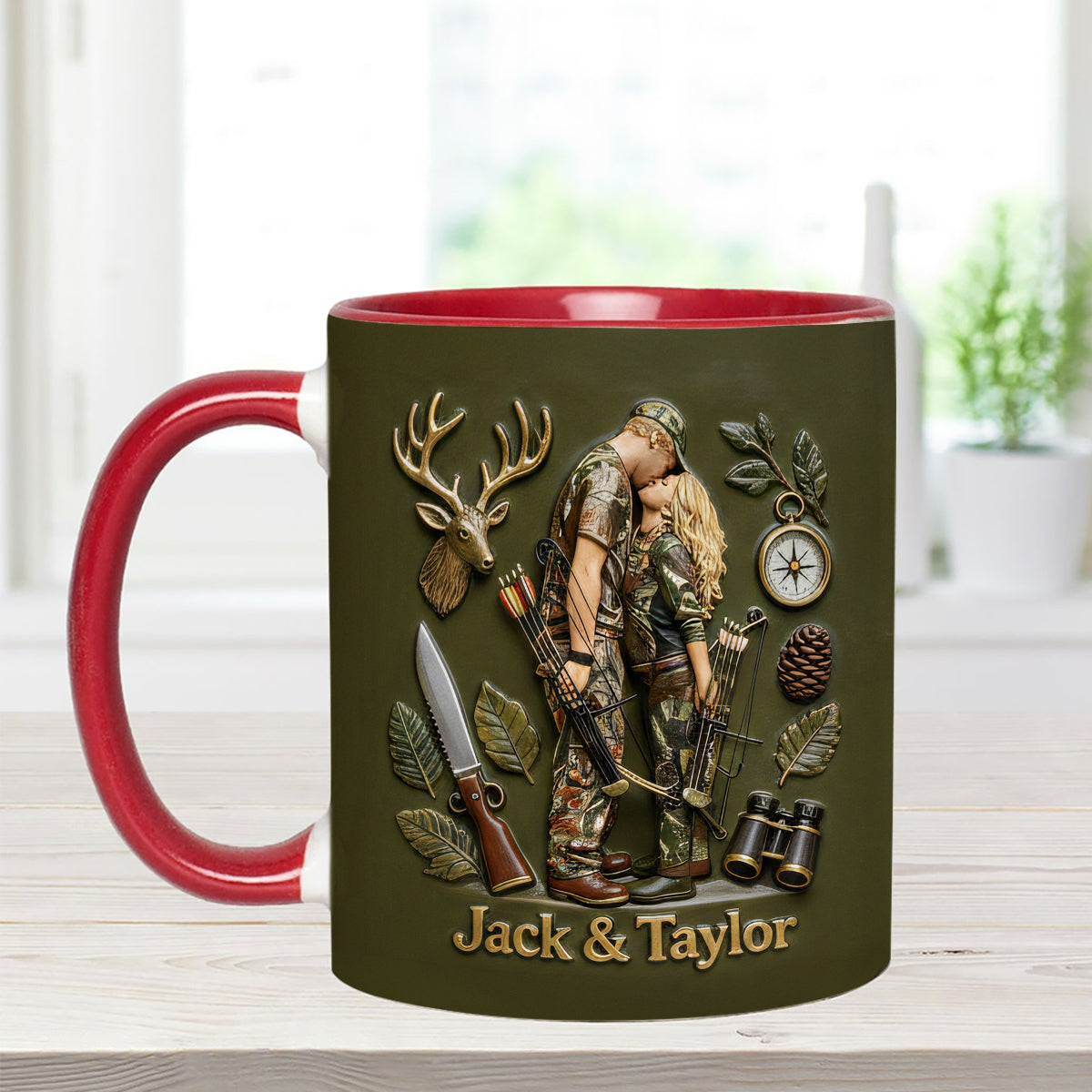 Mug personnalisé à partir de n'importe quelle photo - Coffret de chasse avec agitateurs en acrylique