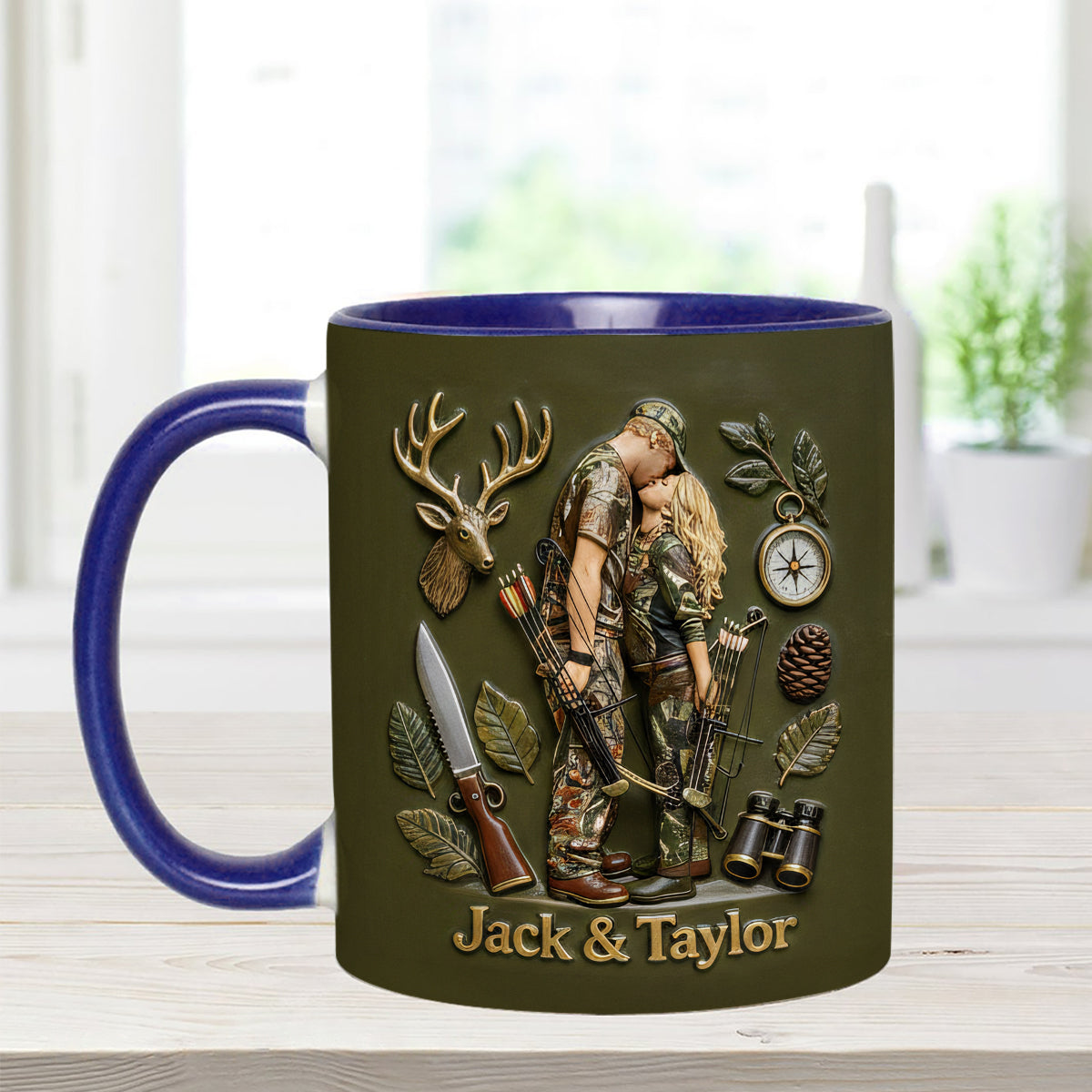 Mug personnalisé à partir de n'importe quelle photo - Coffret de chasse avec agitateurs en acrylique