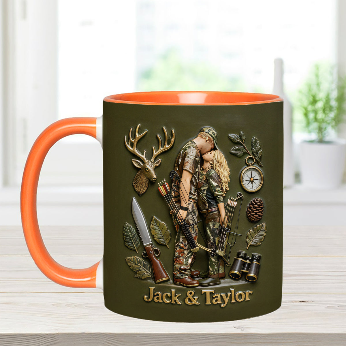 Mug personnalisé à partir de n'importe quelle photo - Coffret de chasse avec agitateurs en acrylique