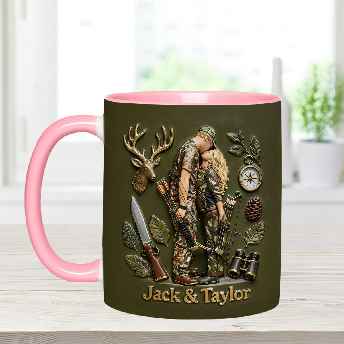 Mug personnalisé à partir de n'importe quelle photo - Coffret de chasse avec agitateurs en acrylique