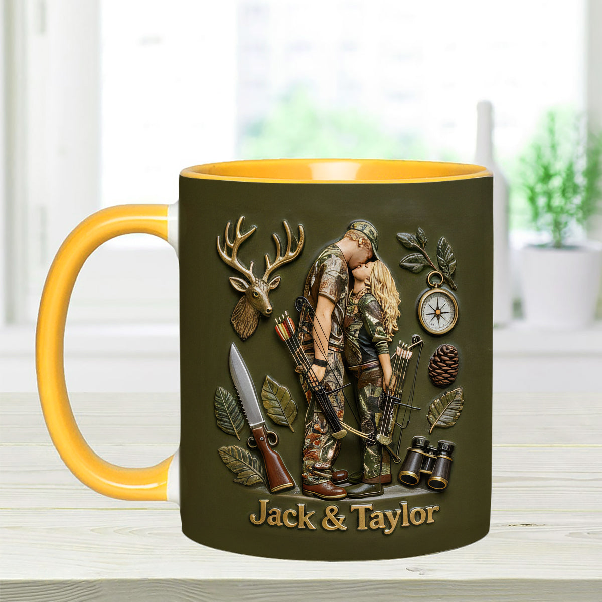 Mug personnalisé à partir de n'importe quelle photo - Coffret de chasse avec agitateurs en acrylique