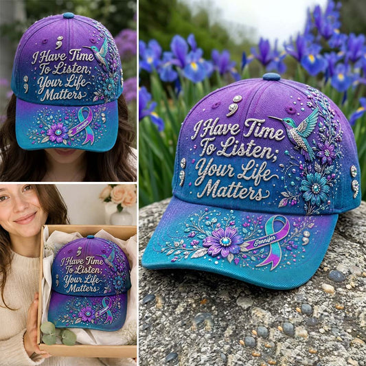 I Have Time To Listen - Personalized Suicide Prevention Classic Cap