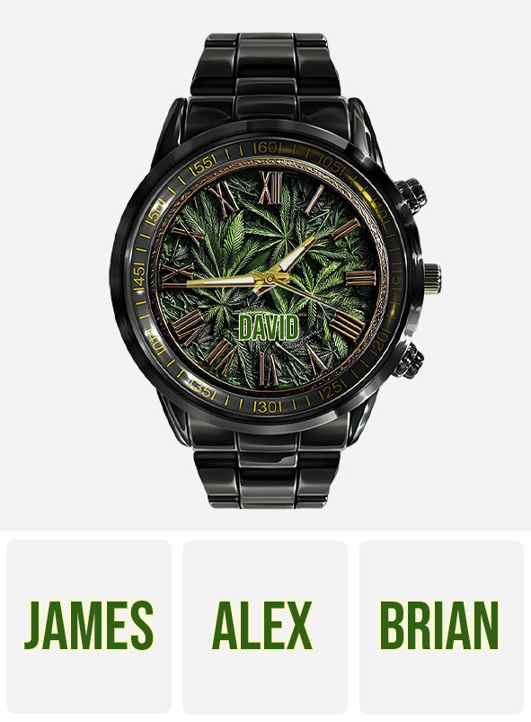 High Life - Montre-bracelet personnalisée pour les amateurs de cannabis