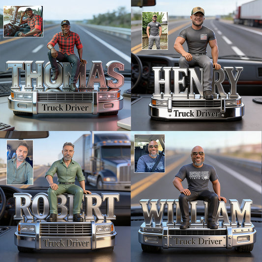 Custom Any Photo - Personalized Trucker Custom Shaped Acrylic Plaque