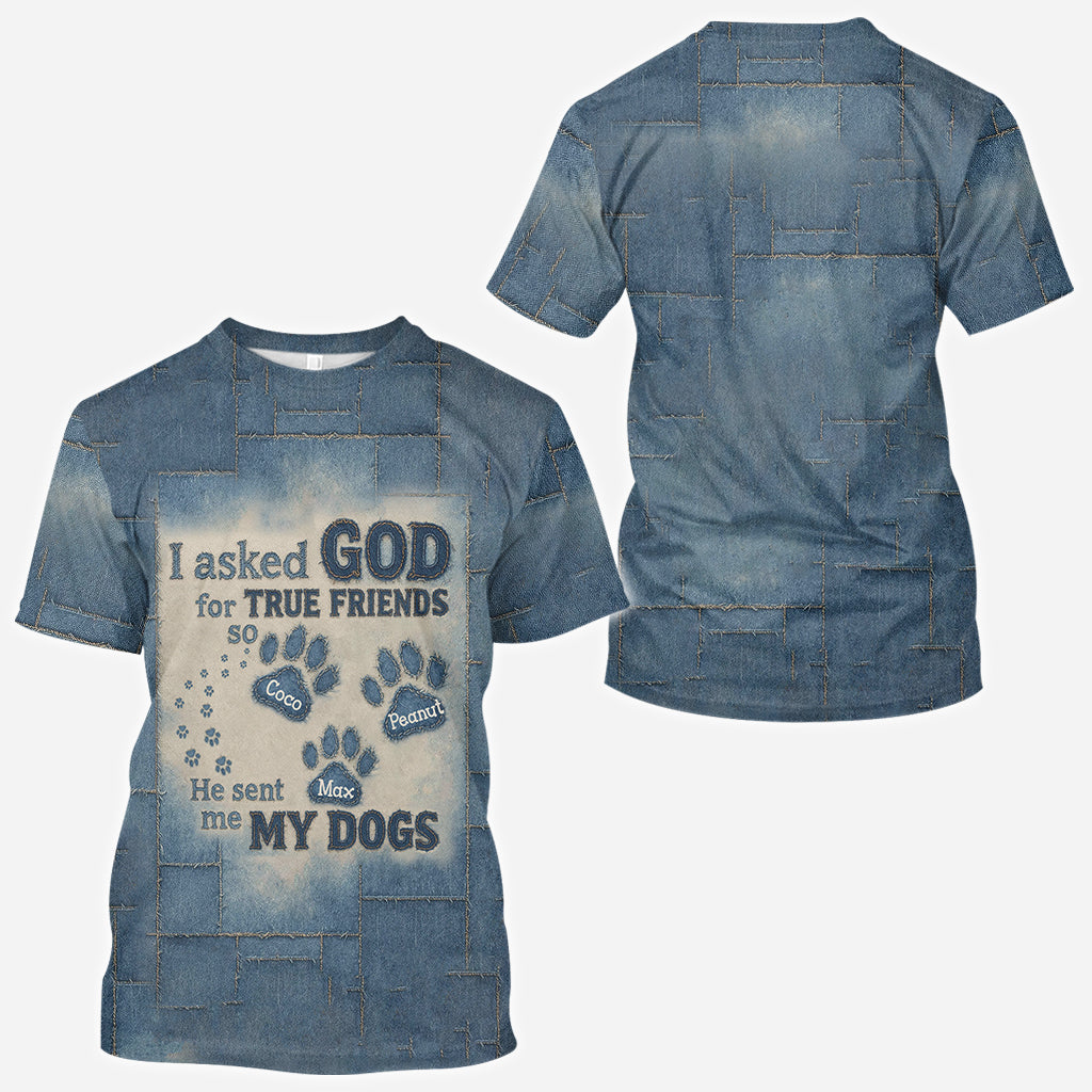A True Friend - Personalized Dog All Over Shirt
