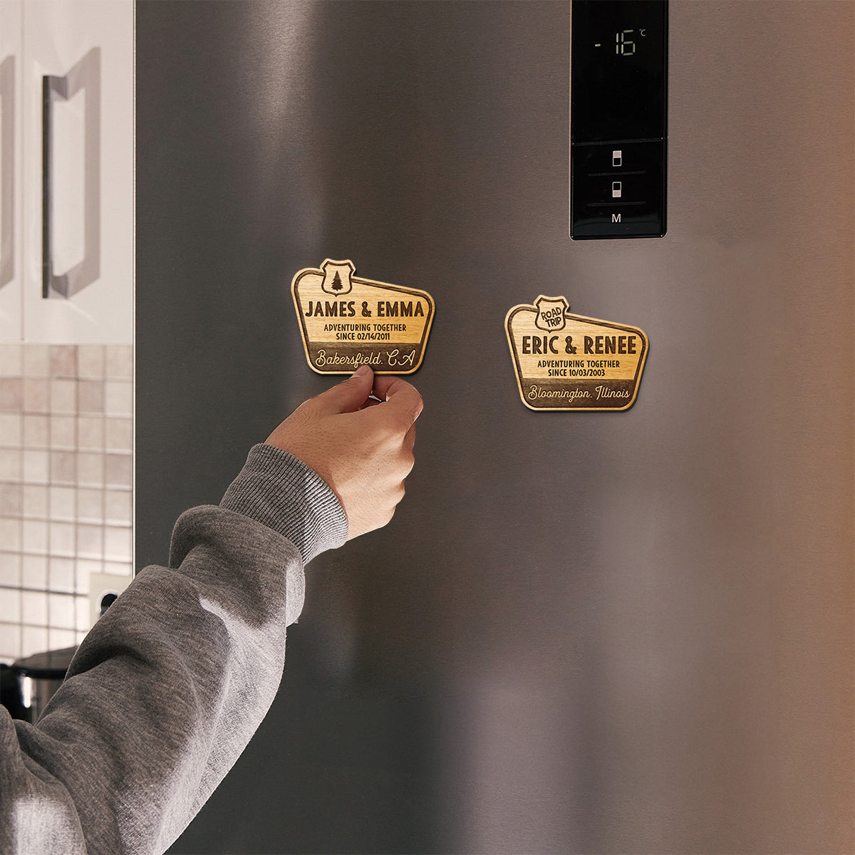 Adventure Together - Personalized Couple Magnet