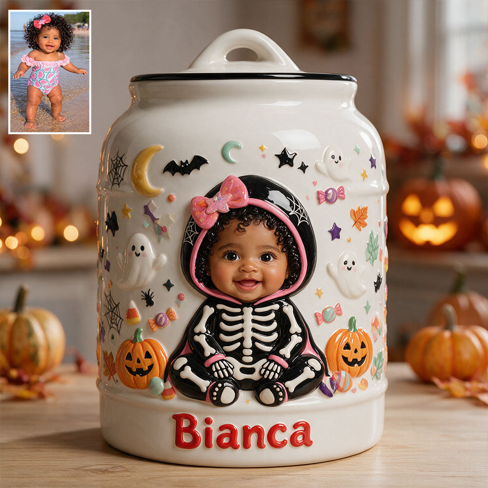 Trick Or Treat - Personalized Kid Cookie Jar