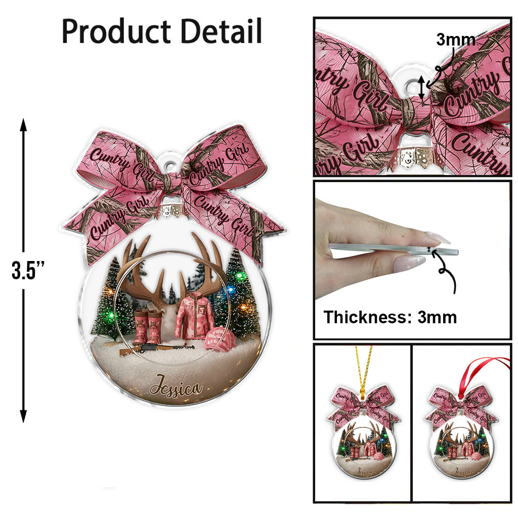 Cuntry Girl - Personalized Hunting Ornament