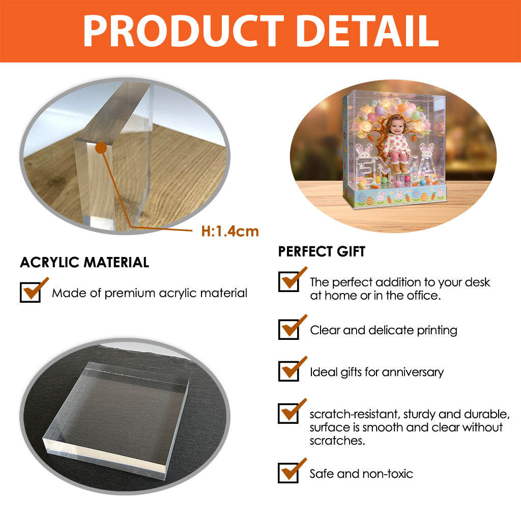 Custom Any Photo - Personalized Kid Custom Shaped Acrylic Plaque