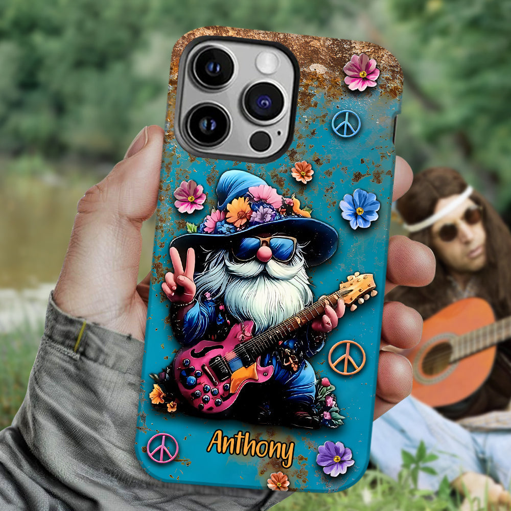 Coque de téléphone personnalisée Hippie Gnome - Motif hippie intégral