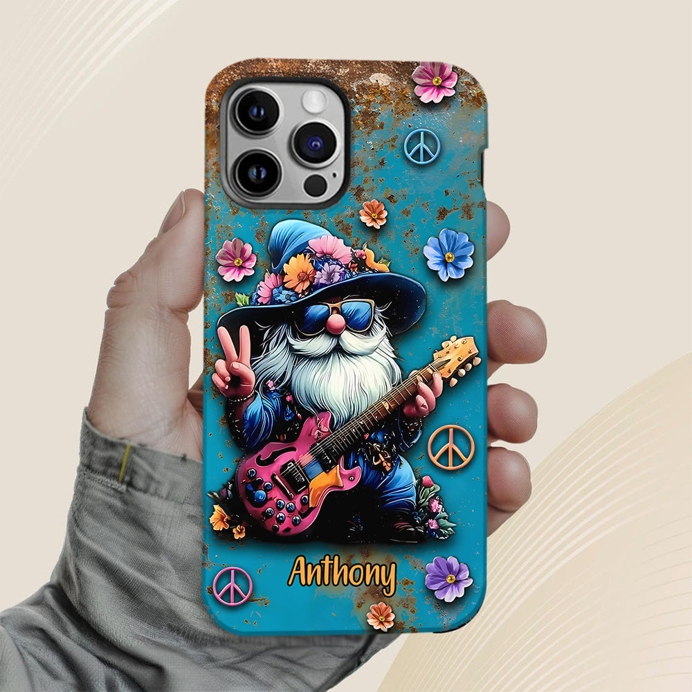 Coque de téléphone personnalisée Hippie Gnome - Motif hippie intégral