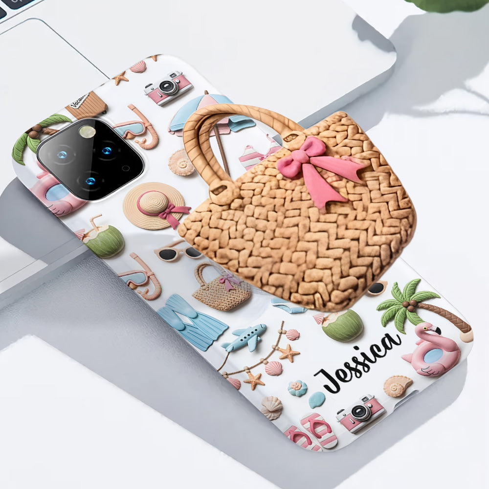 Beach Lovin' Girl - Personalized Sea Lover Full Print Phone Case