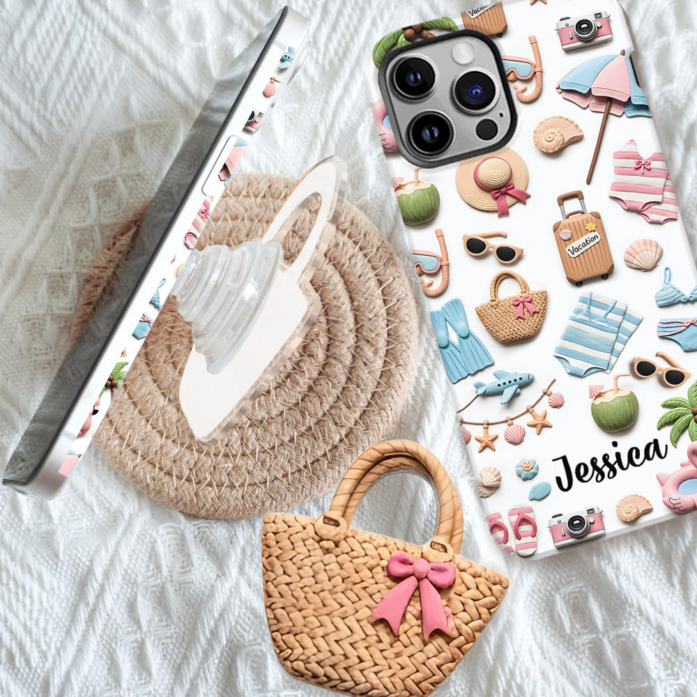 Beach Lovin' Girl - Personalized Sea Lover Full Print Phone Case