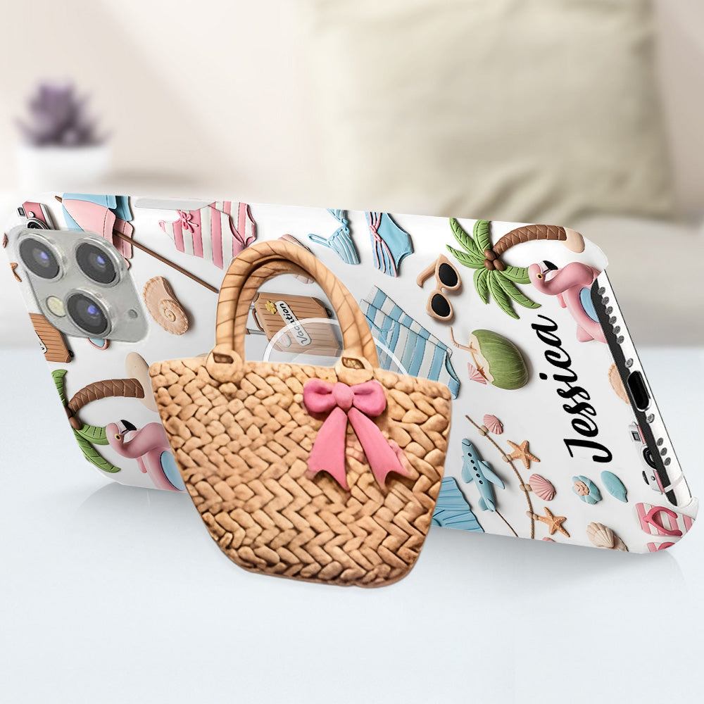 Beach Lovin' Girl - Personalized Sea Lover Full Print Phone Case