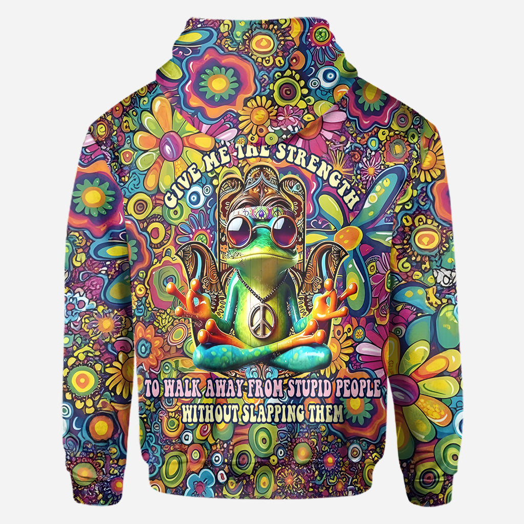 Donne-moi la force de m'éloigner des imbéciles - T-shirt hippie personnalisé